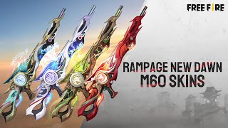 Rampage New Dawn  Mythos M60 Gun Skins  Garena Free Fire [upl. by Aysa557]