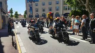 Ouverture Parade Harley Davidson 2018 St Tropez [upl. by Irtimd]