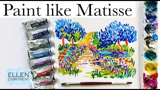 Impressionism Painting techniques  Learn to Paint like Matisse [upl. by Nnylhtak816]