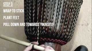 How To Tune Your Djembe Drum [upl. by Jaddo836]