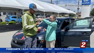 Local Student Wins New Honda Civic For Achieving Perfect Attendance [upl. by Emrich]