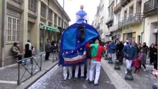 Carnaval de Béziers 2013  Le Poulain de Pézenas quotclassé au patrimoine de lUNESCOquot [upl. by Cecilius]