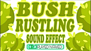 Bush Rustling Sound Effect  Bushes and Tree Leaves Rustle In The Wind Sounds  Royalty Free [upl. by Aisatsana]