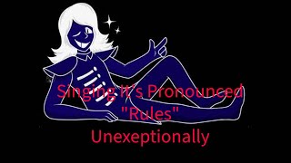 Its Pronounced quotRulesquot  Original Lyrics Deltarune [upl. by Aubine486]