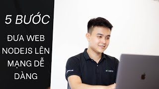 5 Bước đưa web Nodejs lên mạng trong 6 phút  Deploy Node on VPS [upl. by Anitnauq]