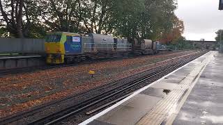 Network Rail MPV DR98922 amp DR98972 Passing Through Havant The 22nd of October 2024 [upl. by Gnod]