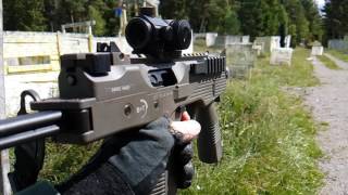 BampT airsoft mp9 full auto slowmotion [upl. by Kozloski]