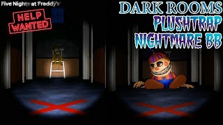 Five Nights at Freddys Help Wanted  Dark Rooms Plushtrap amp Nightmare BB [upl. by Yenatirb]