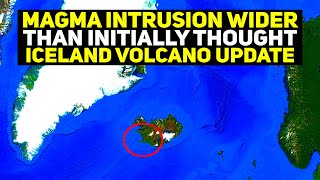 Massive Magma Intrusion in Iceland Volcano Eruption Update [upl. by Nahgen861]