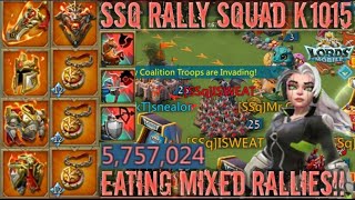 lords mobile MYTHIC RALLY TRAP VS SSQ RALLY SQUAD 1900 INCOMING T3 EMPEROR TRAP VS K611 SAVAGE 🔥 [upl. by Notgnirrab]