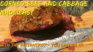 InstantPot Corned Beef and Cabbage  Made Easy [upl. by Alvan31]