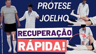 PACIENTES ANDANDO NO DIA SEGUINTE À PRÓTESE TOTAL DO JOELHO Técnica de Alinhamento Cinemático [upl. by Pelagias]