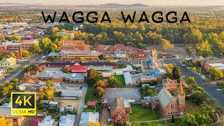 Charles Sturt University to Wagga Wagga Town Centre  4K Scenic Driving Tour [upl. by Amby]