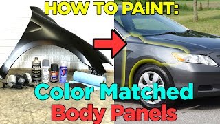 How to Paint a Vehicle Fender with Spray Paint  Cheap amp Easy [upl. by Ferna]