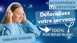 Acouphènes Solution Thérapie sonore 100  pur bruit blanc [upl. by Yun]