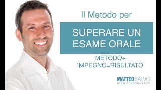 Esame Orale allUniversità Come Superarlo senza problemi [upl. by Krishna]