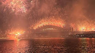 2024 New Years Fireworks at Sydney Harbour Bridge Part 1 [upl. by Anyer]