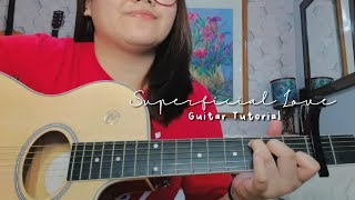 Superficial Love  Ruth B  Guitar Tutorial [upl. by Lihcox226]