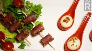 Molecular Gastronomy  Goats Cheese Ravioles Recipe [upl. by Renate]