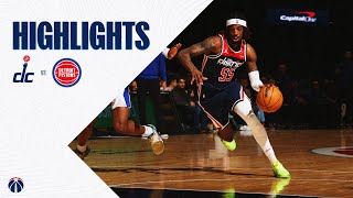 Highlights Washington Wizards vs Detroit Pistons  011524 [upl. by Anihpesoj]