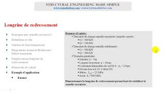 Etude complète Longrine de redressement 07 Exemple dapplication Données dentrée [upl. by Sib]