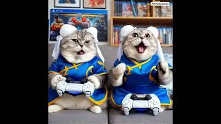 quotCats Go Full Gamer Mode 🎮🐾 Battle of the Felines in Epic Game Costumesquot [upl. by Latoniah779]