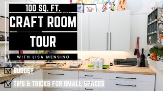 CRAFT ROOM TOUR 2023  TIPS ON MAXIMIZING SPACE [upl. by Tare]