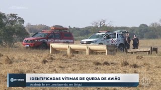 Foram identificadas as vítimas da queda de um avião ocorrida este fim de semana em Birigui [upl. by Eissoj]