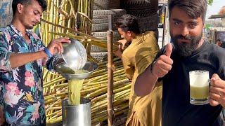 Fresh Sugarcane Juice  Sugarcane Juice Making Process  Refreshing Summer Street Drink of Pakistan [upl. by Darb]