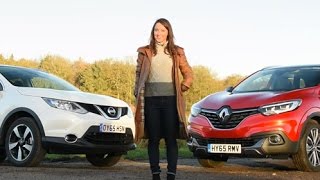 Renault Kadjar vs Nissan Qashqai 2016 review  TELEGRAPH CARS [upl. by Paryavi285]