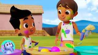 Holi Aayi होली आई Hindi Nursery Rhymes and Children Poem by Nimboo Kids [upl. by Gnuh763]