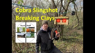 Cobra Slingshot Breaking Clays [upl. by Oilasor]