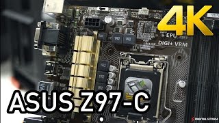 ASUS Z97C Budget Motherboard Unboxing 4K [upl. by Deyes]