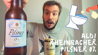 Aldi Rheinbacher ALCOHOL FREE Pilsner Beer Review [upl. by Arahsat594]