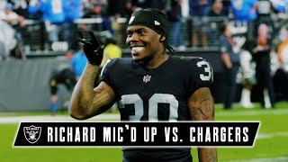 Jalen Richard Mic’d Up vs Chargers ‘All the Chips on the Table’  Las Vegas Raiders  NFL [upl. by Nolubez57]