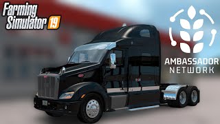 Farm Sim News Ambassador Network Peterbilt Truck amp Tom Pembertons Map  Farming Simulator 19 [upl. by Asilad]