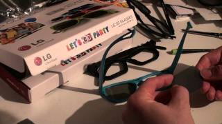 LG Cinema 3D DIYS dual gaming glasses and demo [upl. by Abram]