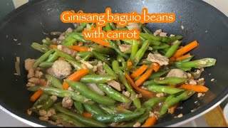 GINISANG BAGUIO BEANS Kaznette vlog [upl. by Annorah]