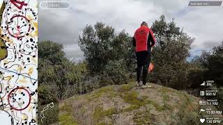 Headcam Orienteering 20  Maximus O meeting Model event 160224 Navaluenga ESP [upl. by Jeanna]