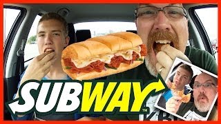 Subway ♥ Pizza Sub Review with Guest Host Ben Domik [upl. by Derfiniw]