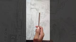 Hanumanji ki drawing on 321 go song shortviralartdrawingtrending [upl. by Gavrilla]