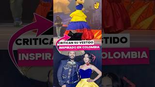 Por esta razón están criticando el vestido de Angela Aguilar inspirado en Colombia [upl. by Ayrotal76]