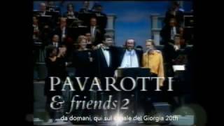 Giorgia Pavarotti Bryan Adams Bocelli quotPavarotti amp Friendsquot  Presentazione [upl. by Rizan]