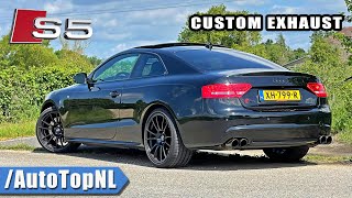 Audi S5 Coupe V8 250kmh REVIEW on AUTOBAHN by AutoTopNL [upl. by Elehcin181]