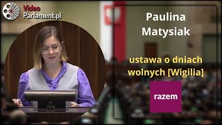 Paulina Matysiak  ustawa o dniach wolnych Wigilia [upl. by Atenahs222]