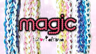 NEW Magic Rainbow Loom Bracelet Tutorial  How To [upl. by Nylcaj11]