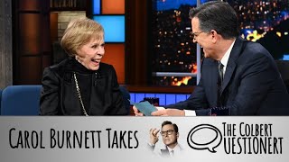 Carol Burnett Takes The Colbert Questionert [upl. by Aiblis]