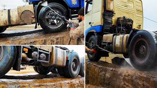 How to Wash the Muddiest VOLVO Truck Ever  Satisfying Deep Clean Detailing ASMR😍💦🫧 [upl. by Asir]