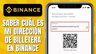 Cómo SABER Cuál Es Mi Dirección De Billetera En BINANCE [upl. by Reamonn711]