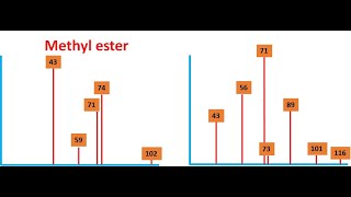 Lec30  Fragmentation pattern of esters  Methyl amp higher esters  MacLafferty rearrangement [upl. by Etta]